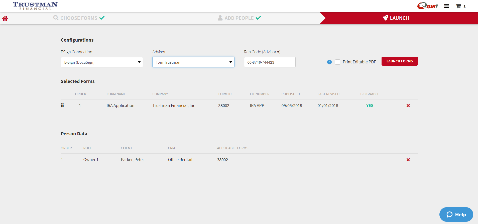How to Launch Forms Quik! Forms